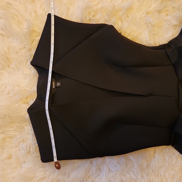 Guess sleeveless scuba knit deep V size XS EUC Plunge evening dress - Picture 10 of 14